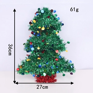 Christmas tree decoration with sequins and measurements in a 36cm by 27cm size view