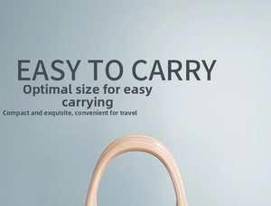 Close-up of portable dental retainer case handles for easy travel and storage