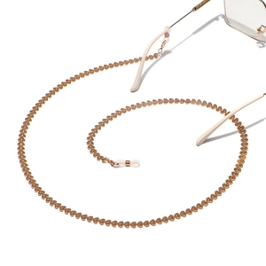 Heart Shaped Metal Glasses Chain Anti-slip Eyewear Strap Mask Holder Lanyard Necklace Decorative For Women Gold Tone