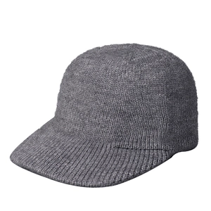 Casquette de baseball en maille grise pour femme, bonnet d'hiver chaud et élégant