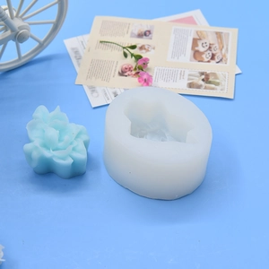 Stampo in silicone a forma di fiore per sapone artigianale, candele e decoro torte