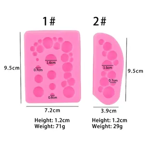 Roze siliconen mallen set voor DIY fondant chocolade en taart decoratie