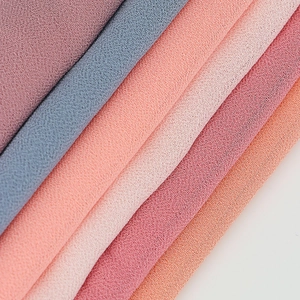Lightweight monochrome pearl chiffon hijab scarves in various pastel colors and soft texture