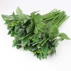 Artificial rose stems with green leaves for wedding bouquets and DIY floral crafts
