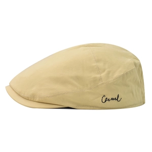 Classic khaki British style ivy cap with Cernul embroidery on a clean white background