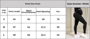 Size chart for high waist yoga pants with side pockets and maternity leggings guide
