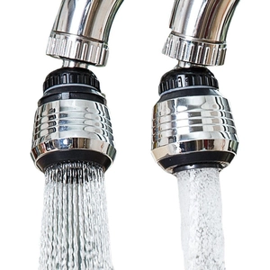 Universal swivel faucet aerator with dual spray modes and 360-degree rotation