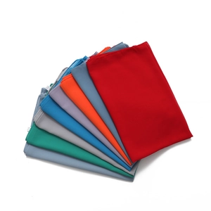 Chiffon pearl hijab scarves in various solid colors displayed in an elegant fan arrangement