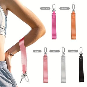 Portachiavi da polso in nylon leggero in cinque colori per chiavi e borse