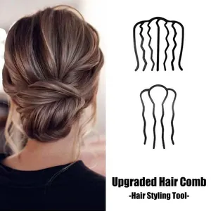 Peigne à cheveux français pour chignon avec épingles en U pour coiffures élégantes