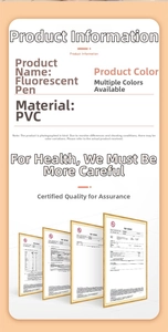 Detailed specifications and quality certification of Morandi soft tip highlighters
