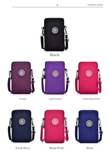 Détails des mini sacs à bandoulière tendance pour téléphone en tissu Oxford en sept couleurs