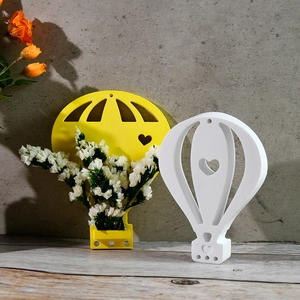 Stampo per vaso a mongolfiera con cuori intagliati per decorazioni creative da tavolo