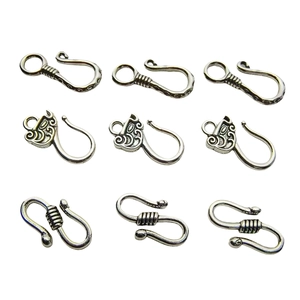 Vintage S Hook Clasps Zinc Alloy Connector Buckles For DIY Necklace Bracelet Jewelry Making Accessories