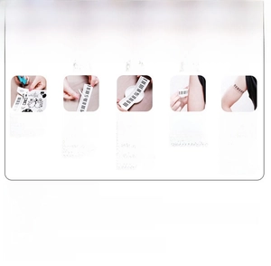 Five-step usage guide for applying luminous Christmas temporary tattoos for kids