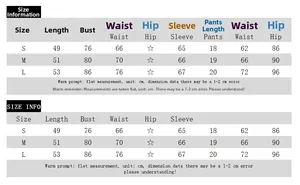 Detailed size chart for the striped round neck slim fit bodycon set in cm units