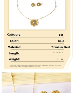 Detailed view of titanium steel gold jewelry set with turquoise mandala design