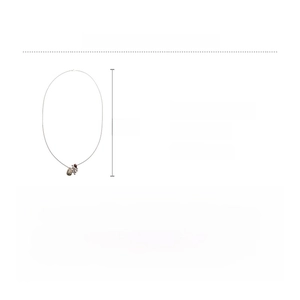 Detailed chart showing alloy and tiger's eye necklace specifications with 72cm length info