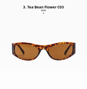 Detailed top view of retro oval tortoiseshell sunglasses with dark brown lenses