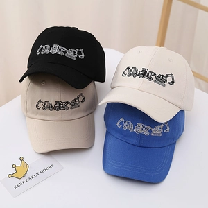 Kids Baseball Cap Cotton Construction Vehicle Excavator Embroidery Sun Protection Adjustable Outdoor Boys Hat