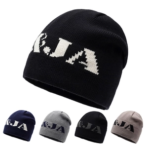 Knitted Beanie Hat Thickened Acrylic Warm Winter Outdoor Sports Casual Streetwear For Men And Women