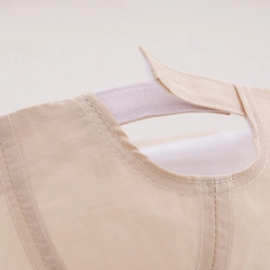 Detail of adjustable velcro strap on quick-dry baby bear embroidery baseball cap