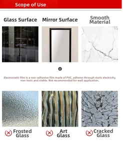 Detailed guide for PVC static cling film usage on glass and smooth surfaces