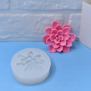 3D lotus flower silicone mold for handmade soap, candles and DIY resin crafts
