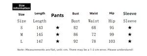 Tableau des tailles indiquant longueur, buste, taille et hanches pour la robe en satin