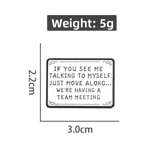 Detail showing dimensions of 3x2.2cm and 5g weight for this white enamel brooch
