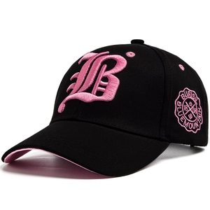 Fashion Cotton Baseball Cap 3D Letter B Embroidery Breathable Sun Protection Outdoor Sun Hat Adjustable Retro Unisex