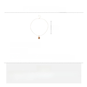 Detail of tiger eye pendant necklace in copper and resin with 70cm chain length