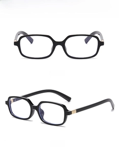 Schwarze Blaulichtfilter Brille modischer quadratischer Rahmen optische Brille Damen und Herren