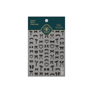 3D embossed bow nail stickers with pearls and heart patterns model TL-164 for nail art