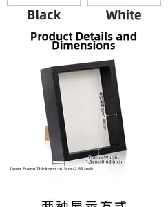 Detail of 3D display box with 5cm depth for dried flowers and specimen storage