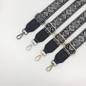 Bohemian style wide crossbody straps with four hardware finish options for handbags