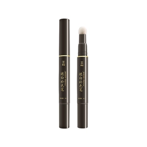 Rotatable root touch-up hair dye pen 2ml for gray coverage in deep brown color