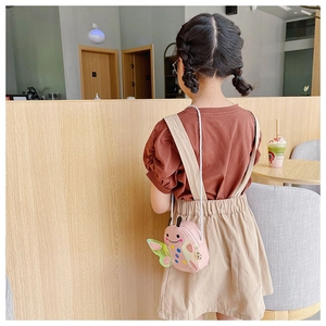Kinder Mini Umhängetasche süßes Cartoon Marienkäfer Design kleine Schultertasche für Mädchen