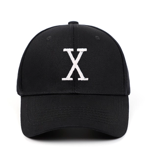 Casquette De Baseball En Pur Coton Broderie Lettre X Respirante Ajustable Chapeau De Sport Décontracté Pour Hommes Femmes