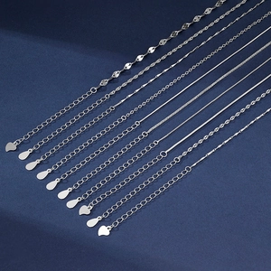 925 silver minimalist chains for women in snake, box, and water wave designs