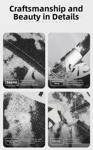 Détails de la boucle métallique et des coutures sur la casquette imprimée graffiti