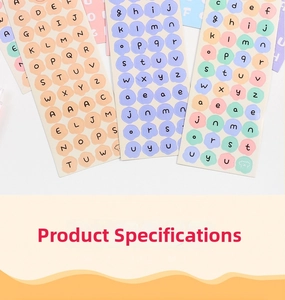 Close-up of pastel macaron alphabet stickers for creative DIY scrapbooking and journal art