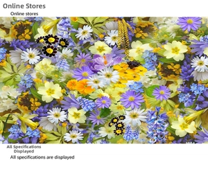 Makroaufnahme von lebendigem Gänseblümchen-Blumenmuster für Handy-Schlüsselband-Stoff