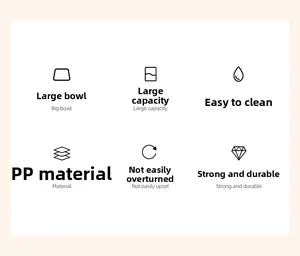 Detail van duurzame PP-materiaal voerbak met grote capaciteit en eenvoudig schoon te maken