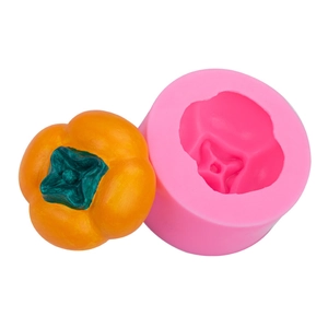Persimmon silicone mold set for creative baking decoration and candle making crafts