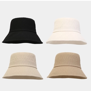 Chapeau Cloche Femme Polyester Texture Jacquard Pliable Protection Solaire Respirant Plage Été Casual Bob