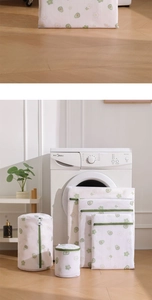Mesh laundry bags with avocado patterns for washing machine protection and clothing care
