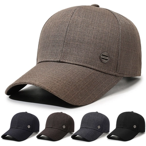 Casquette De Baseball Homme Femme Texture Denim Polyester Boucle Métallique Réglable Protection Solaire Plein Air