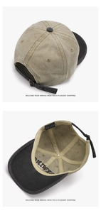 Detail der verstellbaren Metallschnalle und des Baumwollschweißbands einer Baseballkappe