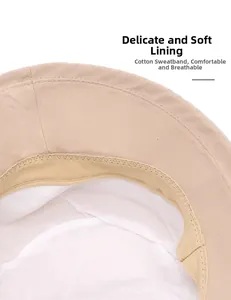 Dettaglio della fodera in cotone bianco e della fascia antisudore traspirante nel cappello